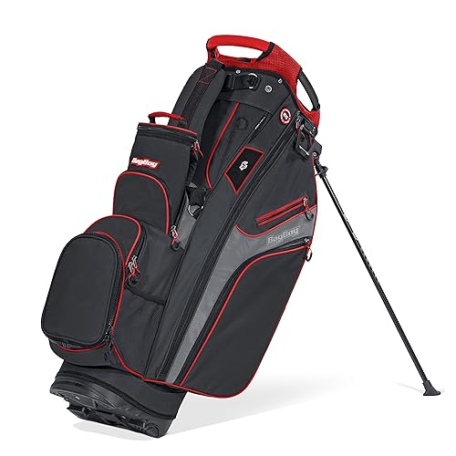 Bag Boy Chiller Hybrid Bag in Black/Charcoal/Red