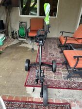 CaddyTek 3-Wheel Deluxe Golf Push Cart - Compact