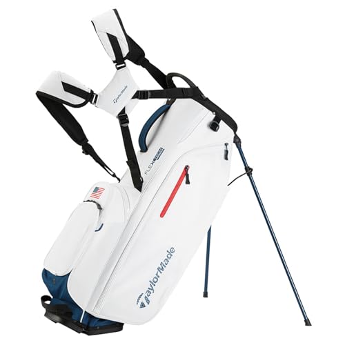 TaylorMade Flextech Crossover Stand Bag in Red/White/Blue