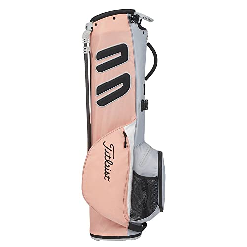 Titleist Players 4 Carbon Stand Bag - Peach/Gray/White