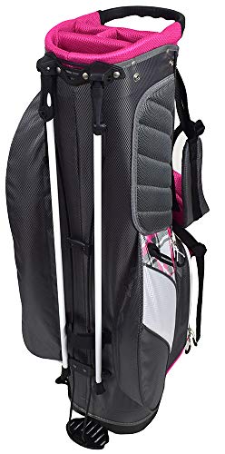 Hot-Z Ladies Ultra Lite Stand Bag - Pink Plaid