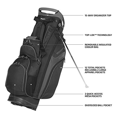 Bag Boy Chiller Hybrid Stand Bag in Black/Charcoal