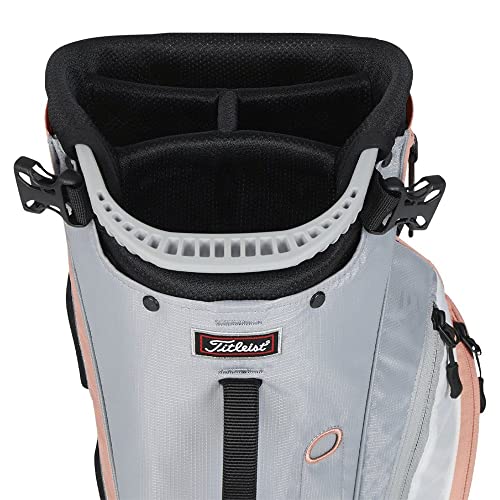 Titleist Players 4 Carbon Stand Bag - Peach/Gray/White