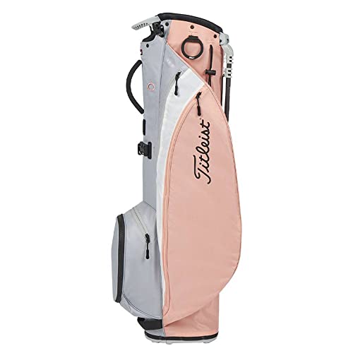 Titleist Players 4 Carbon Stand Bag - Peach/Gray/White