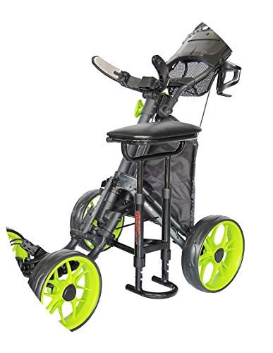 Caddytek Golf Push Cart with Removable Seat - Lightweight & Compact