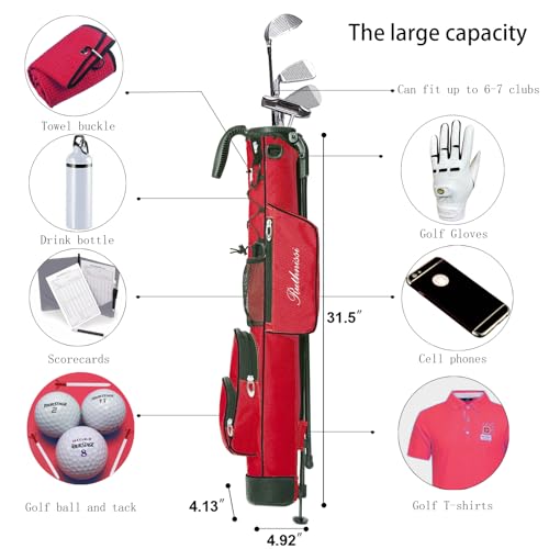 Lightweight Golf Stand Bag with Comfortable Padded Strap