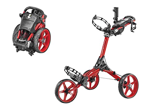 CaddyTek CaddyLite Red Compact Golf Push Cart
