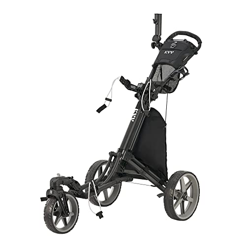 KVV 3 Wheel 360 Rotating Golf Push Cart
