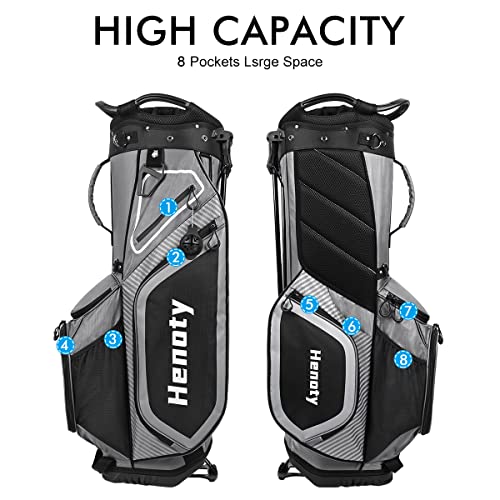Henoty Ergonomic Golf Stand Bag with 14 Dividers