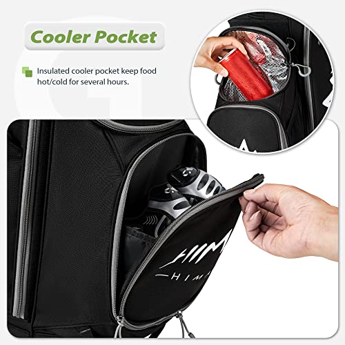 GoHimal Lightweight 14-Way Golf Stand Bag, Black