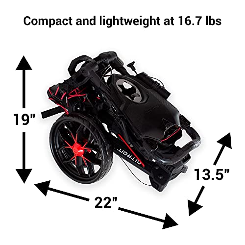 Bag Boy Nitron 3-Wheel Golf Push Cart, Convenient Features