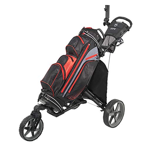 KVV 3 Wheel 360 Rotating Golf Push Cart