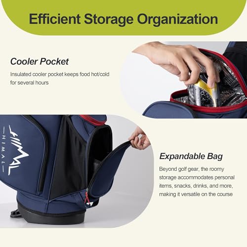 14 Way Golf Stand Bag for Men, Lightweight & Spacious