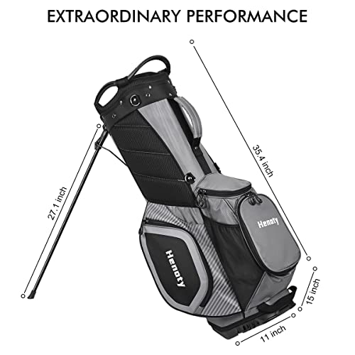 Henoty Ergonomic Golf Stand Bag with 14 Dividers