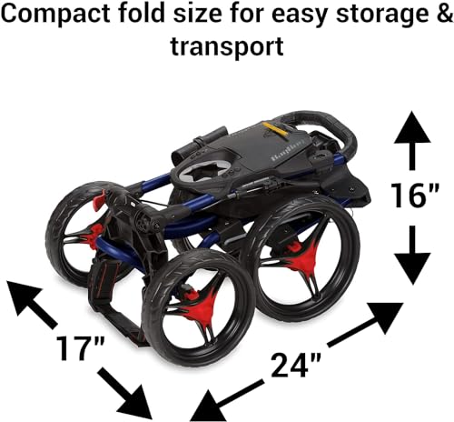 Quad XL Disc Golf 4 Wheel Push Cart