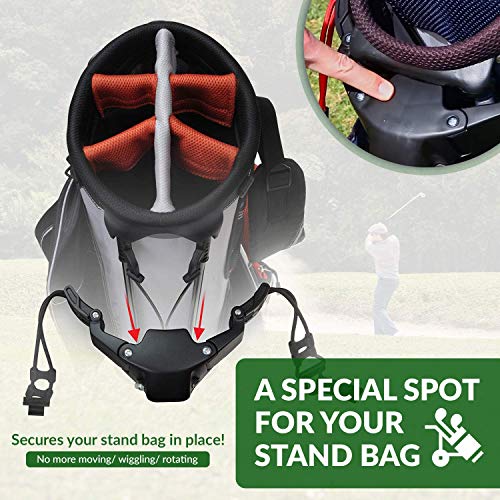 CaddyTek 3-Wheel Deluxe Golf Push Cart - Compact