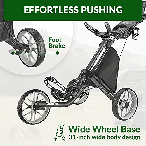 CaddyTek CaddyLite EZ V8 3 Wheel Golf Push Cart