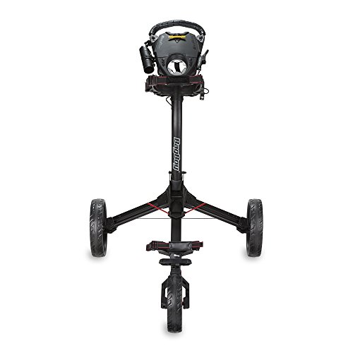 Bag Boy Compact 3 Golf Push Cart with Accessories
