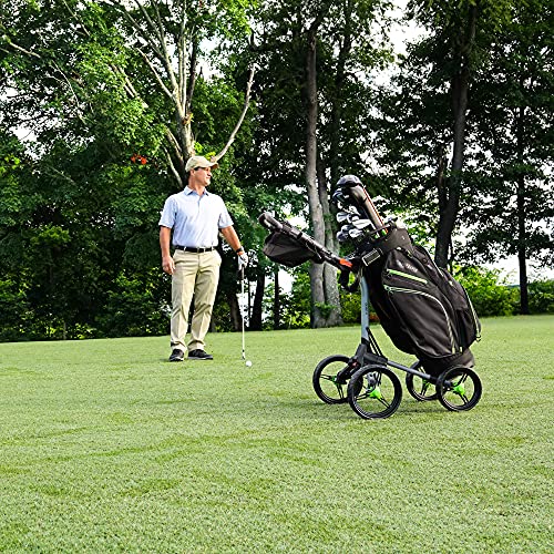 Bag Boy Quad XL Golf Push Cart, Scorecard Console