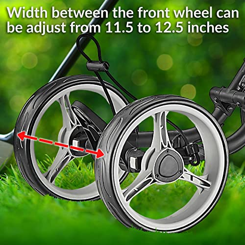 CaddyTek Explorer V8 Golf Push Cart - Dark Grey