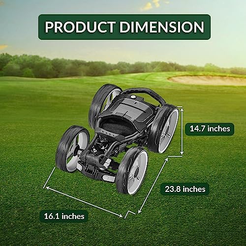 CaddyTek Explorer V8 Golf Push Cart - Dark Grey