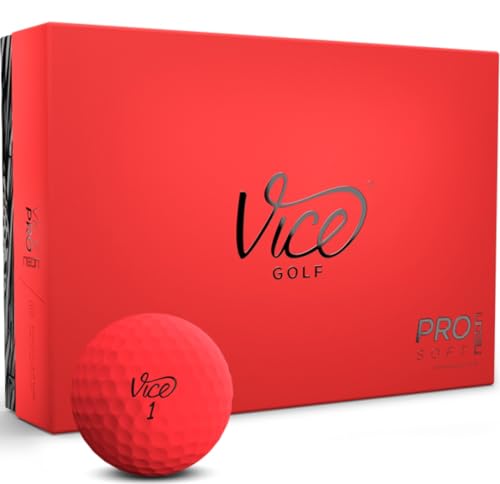 Red Vice Pro Soft Golf Balls - One dozen