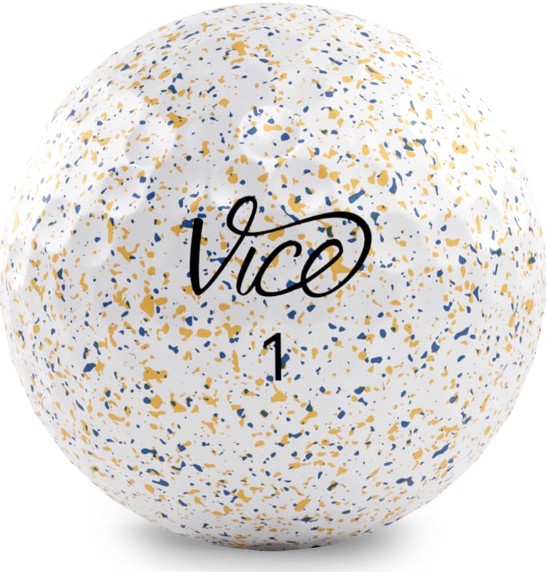 Limited Edition Vice Pro Plus Golf Balls (Drip Navy Orange)