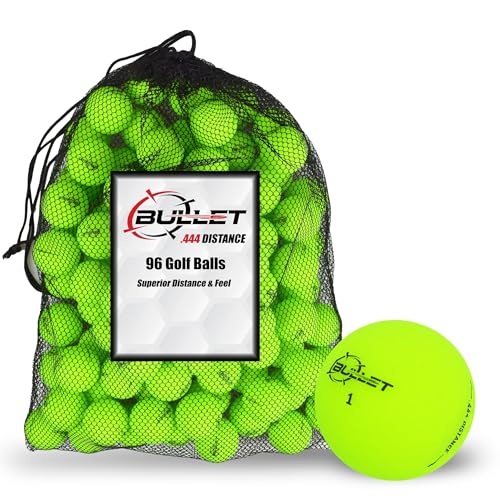 Matte Colored Golf Balls - Bullet .444 - 96 Pack