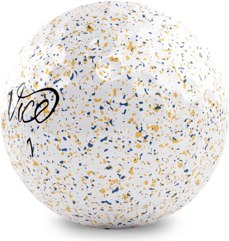 Limited Edition Vice Pro Plus Golf Balls (Drip Navy Orange)