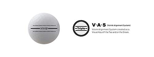 Volvik Vivid Premium Matte Finish Golf Balls - 12-Pack