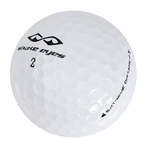 Snake Eyes white golf balls for extreme distance