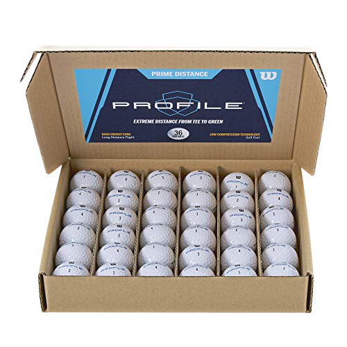 WILSON Profile Distance Golf Ball - 36 Pack