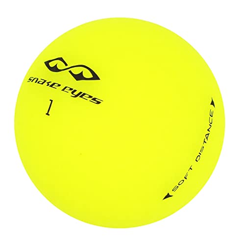 Snake Eyes Yellow Soft Distance Golf Balls