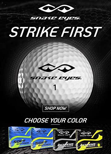 Snake Eyes Yellow Soft Distance Golf Balls