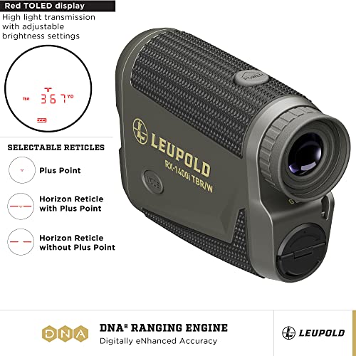 Leupold RX-1400I TBR/W Gen 2 Rangefinder - Black/Gray