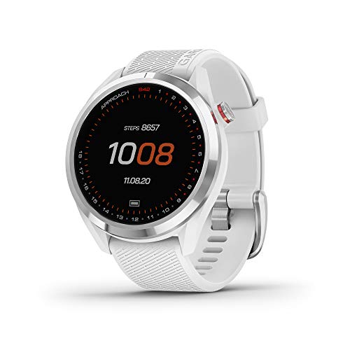Garmin Approach S42 Golf Smartwatch Silver White
