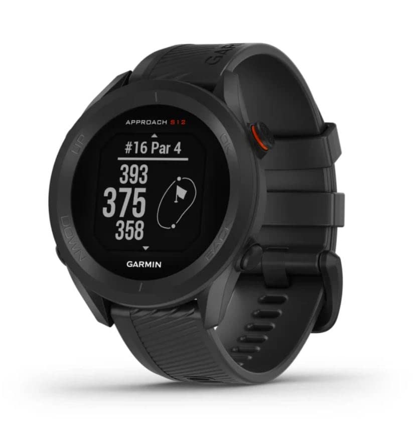 Garmin Approach S12 Golf Watch with 42k+ Preloaded Courses