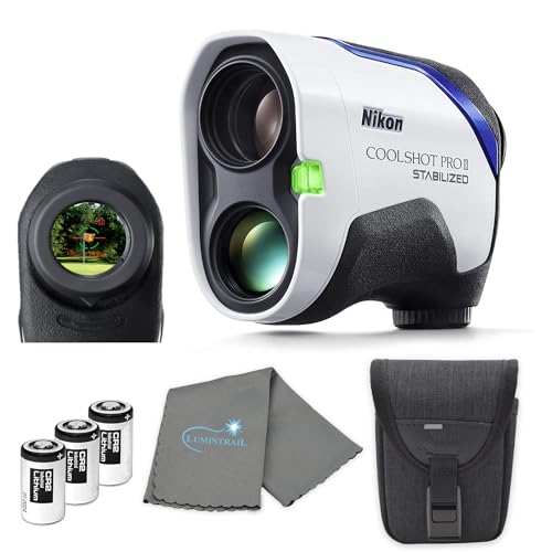 Nikon COOLSHOT ProII Golf Laser Rangefinder Bundle