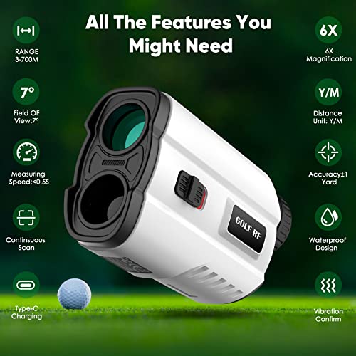 700Yard Golf Laser Rangefinder with Slope Function