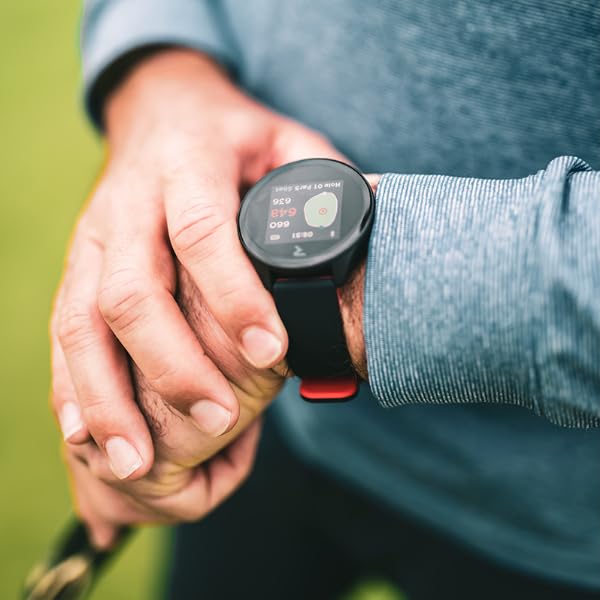 GPS Golf Watch with Green View and Dynamic Pin Positioning