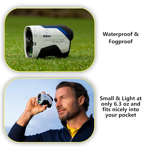 Nikon COOLSHOT ProII Golf Laser Rangefinder Bundle