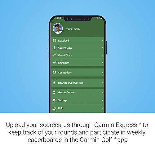 Garmin Approach S10 Lightweight GPS Golf Watch, Black