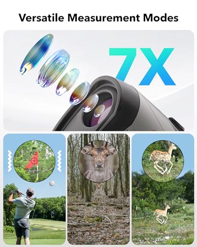 REDTIGER Golf Rangefinder with Slope, 7X Magnification