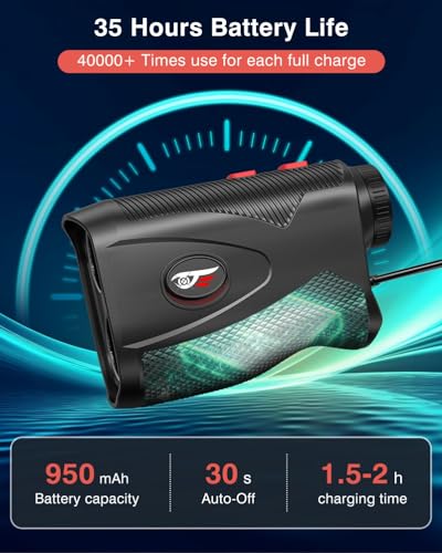 Laser Golf Rangefinder with Slope, 1200Yards, 7X Magnification