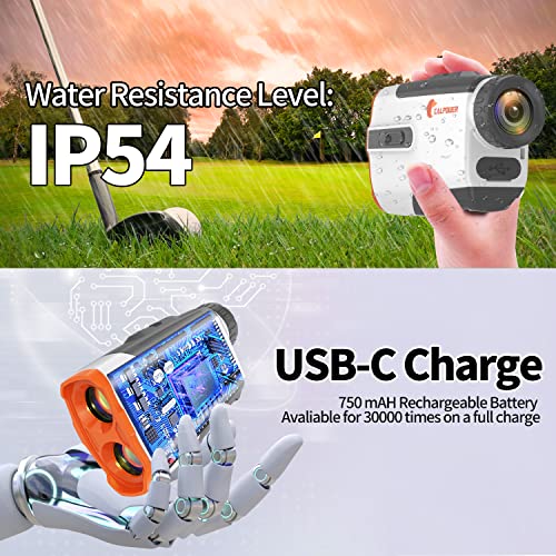 CALPOWER Golf Rangefinder with Slope - Magnet Technology