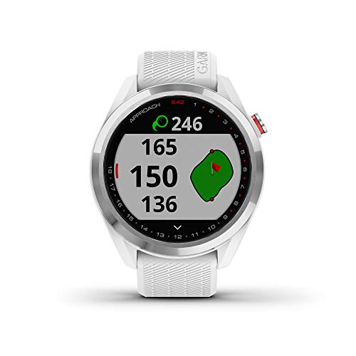 Garmin Approach S42 Golf Smartwatch Silver White