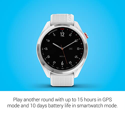 Garmin Approach S42 Golf Smartwatch Silver White