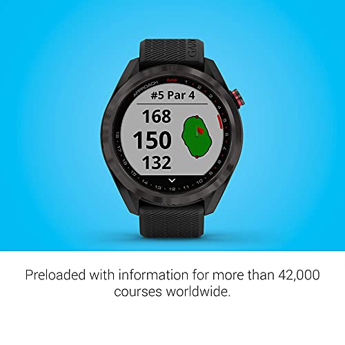Garmin Approach S42 GPS Golf Smartwatch, Lightweight Touchscreen