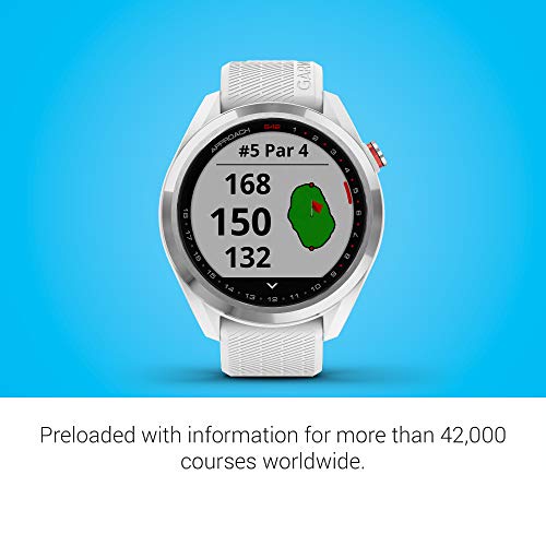 Garmin Approach S42 Golf Smartwatch Silver White