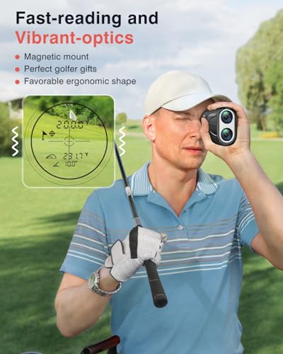 Laser Golf Rangefinder with Slope, 1200Yards, 7X Magnification